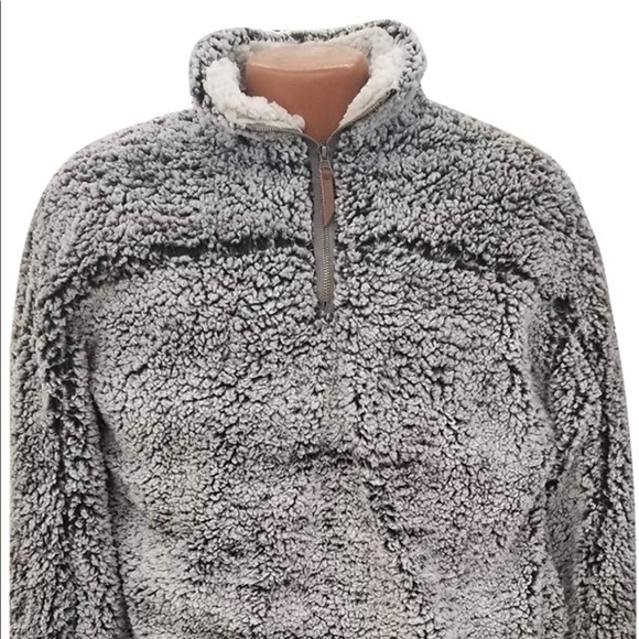 Thread & Supply Wubby Fleece Jersey lined Quarter Zip Pullover - Picture 4 of 8